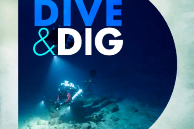 Omslagsbild för podden ”Dive&Dig”.